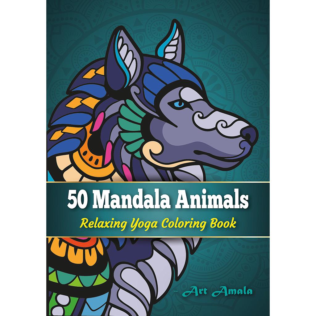 50 Mandala Animals Coloring Book - PDF + 100 Illustrator Files